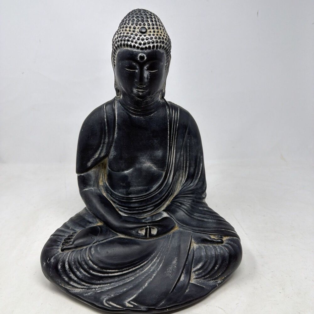 Vintage Alexander Backer Meditating Buddha Statue ABCO 6 lbs 10"L x 12.5"H